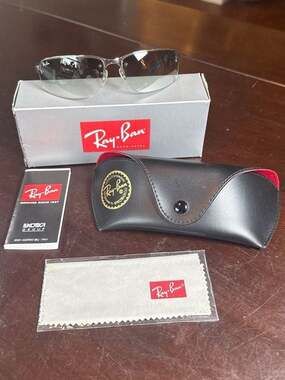 RAY-BAN RB3239 Half Frame SUNGLASSES 003/11 62/15 Complete Kit